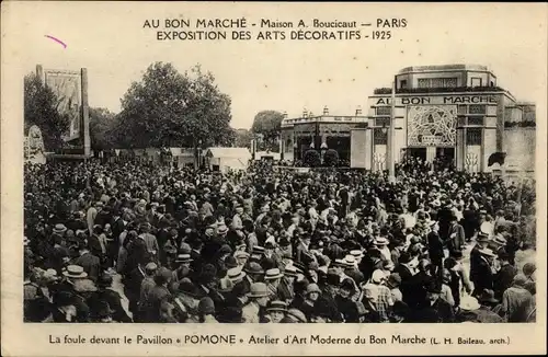 Ak Paris, Exposition des Arts Décoratifs 1925, Au Bon Marché, Maison A. Boucicaut