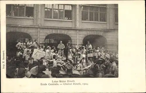 Laiius Major Bizuth, Ecole Centrale, Chahut Bizuth, 1904