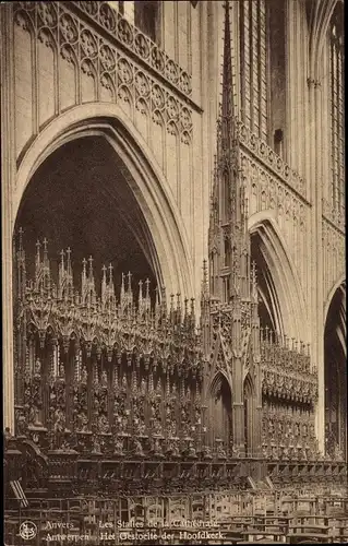 Ak Anvers Antwerpen Flandern, Het Gestoelte der Hoofdkerk