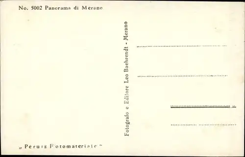 Ak Meran Merano Südtirol, Panorama