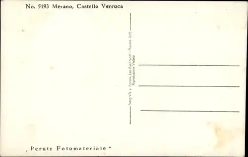 Ak Meran Merano Südtirol, Castello Verruca