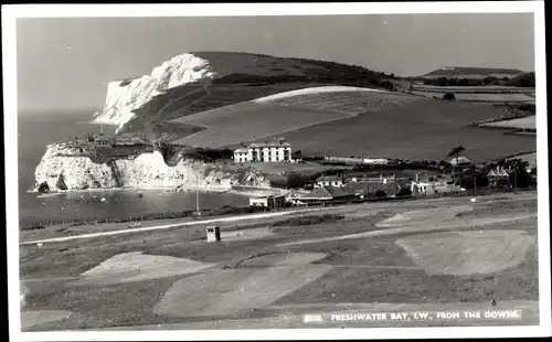 Ak Freshwater Isle of Wight England, Freshwater Bay from the Downs