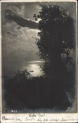 Ak Genova Genua Liguria, Abenstimmung, Seeblick