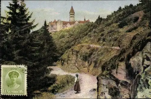 Ak Clervaux Clerf Luxembourg, Abtei St. Mauritius, Benediktiner