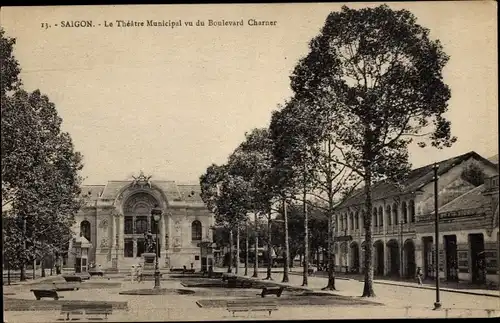 Ak Saigon Cochinchine Vietnam, Stadttheater