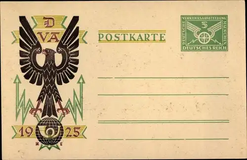 Ganzsachen Ak München Bayern, VDA Verkehrsausstellung 1925, Nr. 28437