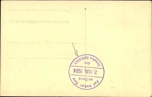 Ak Dampfer Bubendey, HAPAG Seebäderdienst