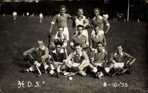 Foto Ak Den Haag, H. D. S. Hockeymannschaft 1935, Gruppenbild