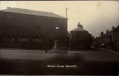 Ak Epworth Doncaster Yorkshire England, Market Cross