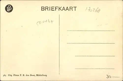 Ak Middelburg Zeeland Niederlande, Firma F. B. den Boer, Boekhandel, Geschäftshaus