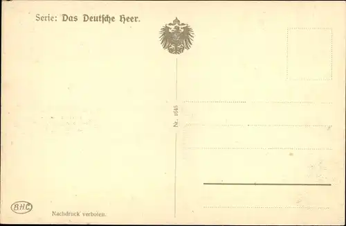 Ak Das Deutsche Heer, Infanterie in Schützenlinien, Deutsche Soldaten im Feld, I. WK
