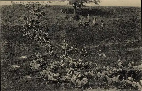 Ak Das Deutsche Heer, Entwickelte Infanterie im Gefecht, I WK