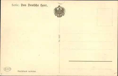 Ak Das Deutsche Heer, Entwickelte Infanterie im Gefecht, I WK