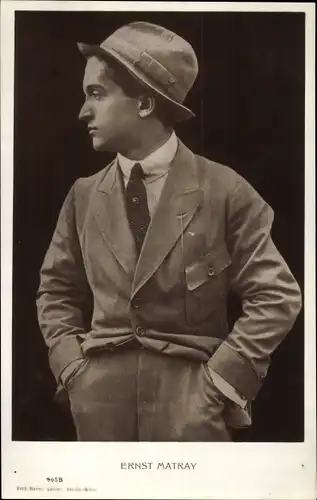 Ak Schauspieler Ernst Matray, Portrait
