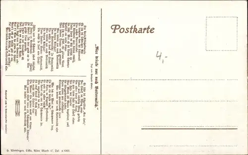 Lied Ak Mer drinke nor noch Bottermilch, Gastwirt, Polizist