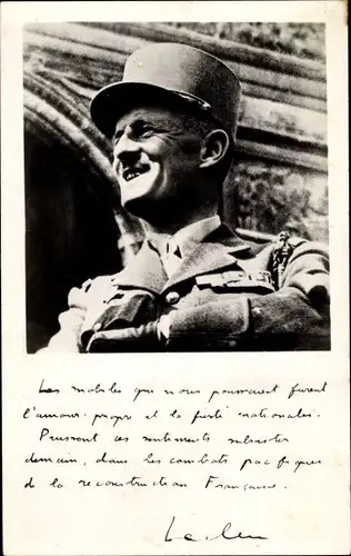 Ak Général Jacques Philippe Leclerc, Portrait