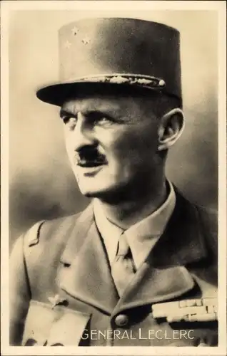 Ak General Jacques-Philippe Leclerc de Hauteclocque, Portrait, Uniform