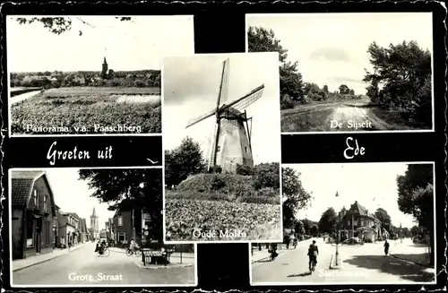 Ak Ede Gelderland Niederlande, Grote Straat, Molen, De Sijselt