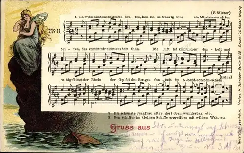 Lied Ak Meerjungfrau, Ich weiß nicht, was soll es bedeuten, dass ich so traurig bin...