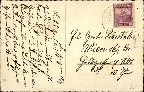 Ak Glückwunsch Namenstag, Mädchen mit Blumenstrauß