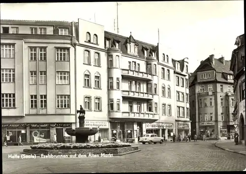 Ak Halle an der Saale, Eselsbrunnen auf dem Alten Markt