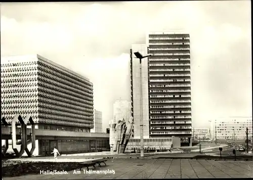 Ak Halle an der Saale, Am Thälmannplatz