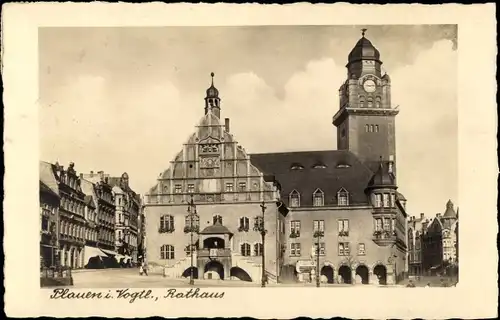 Ak Plauen im Vogtland, Rathaus