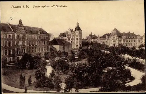 Ak Plauen im Vogtland, Seminarplatz, Seminar