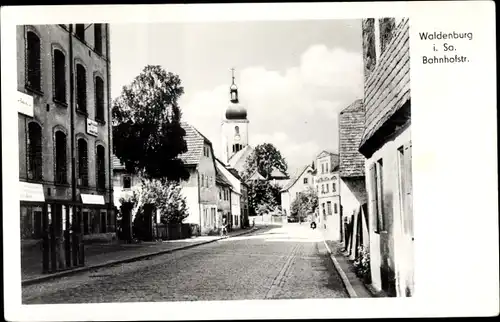 Ak Waldenburg in Sachsen, Bahnhofstraße