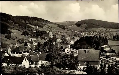 Ak Geising Altenberg Erzgebirge, Panorama, Kirche