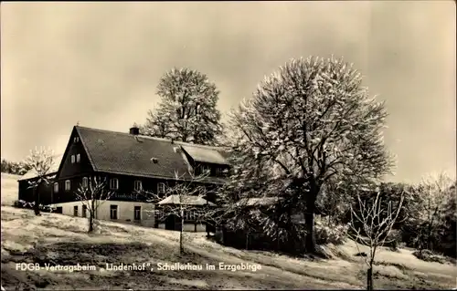 Ak Schellerhau Altenberg im Erzgebirge, FDGB-Vertragsheim Lindenhof, Außenansicht