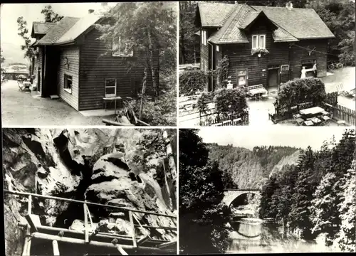 Ak Hartenstein im Erzgebirge Sachsen, HO Waldgaststätte Forsthaus Prinzenhöhe