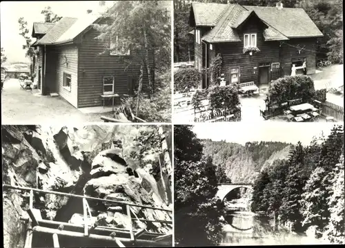 Ak Hartenstein im Erzgebirge Sachsen, HO Waldgaststätte Forsthaus Prinzenhöhe