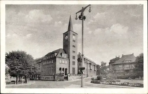 Ak Wilkau Haßlau in Sachsen, Rathaus