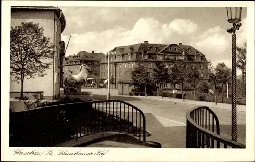 Ak Glauchau, Glauchauer Hof und Umgebung, Treppe