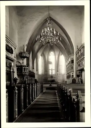 Ak Weida in Thüringen, Stadtkirche, Innenansicht