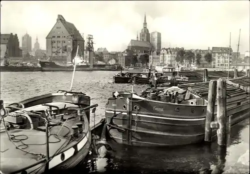 Ak Stralsund in Vorpommern, Hafen