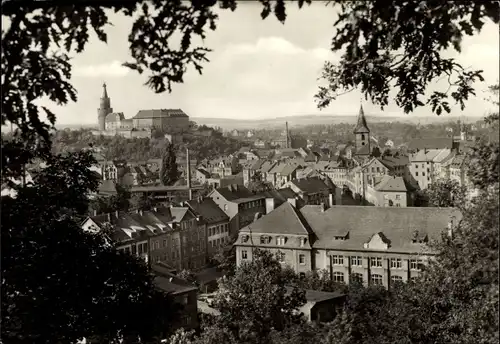 Ak Weida in Thüringen, Blick vom Krippenberg