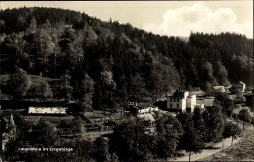 Ak Lauenstein Erzgebirge, Teilansicht