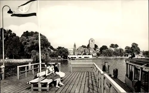 Ak Waren an der Müritz, Auf der Kietzbrücke