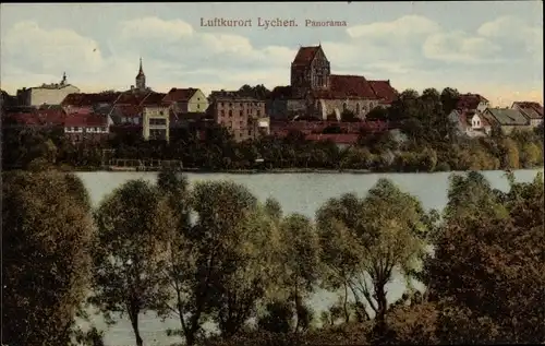 Ak Lychen in der Uckermark, Panorama