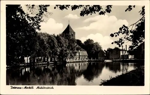 Ak Teterow in Mecklenburg, Mühlenteich