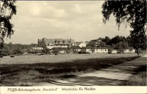 Ak Weinböhla in Sachsen, Blick auf das FDGB Erholungsheim Heidehof