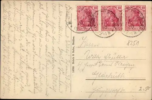 Ak Hartha in Sachsen, Panorama, Harthaberg