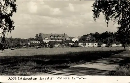 Ak Weinböhla in Sachsen, Blick auf das FDGB Erholungsheim Heidehof