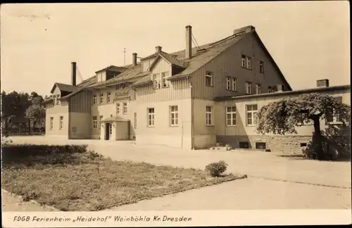 Ak Weinböhla in Sachsen, FDGB Ferienheim Heidehof