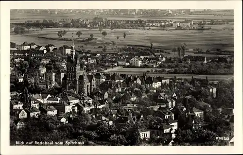 Ak Radebeul Sachsen, Blick auf die Stadt und die Umgebung vom Spitzhaus