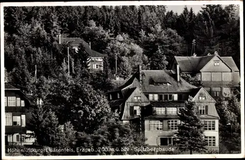 Ak Bärenfels Altenberg im Erzgebirge, Blick zur Spitzbergbaude