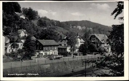Ak Kipsdorf Altenberg im Erzgebirge, Teilansicht, Wohnhäuser
