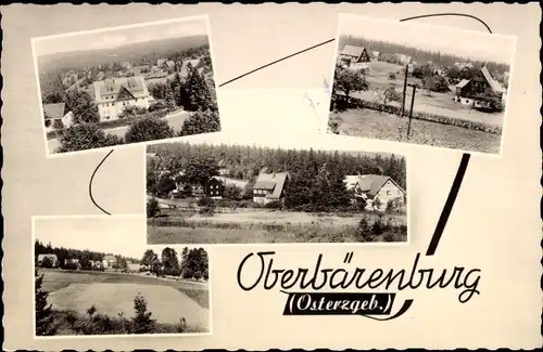 Ak Oberbärenburg Bärenburg Altenberg Erzgebirge, Teilansichten